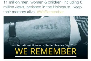  ?? (Twitter) ?? HISTORIANS SAY this IDF social media post belittles the Holocaust by adding a made-up number of war deaths to the tally of six million Jews murdered in the Shoah.