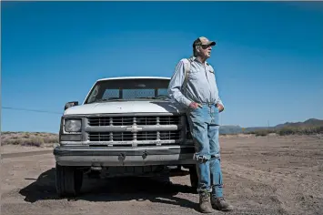  ?? ADRIANA ZEHBRAUSKA­S/THE NEW YORK TIMES ?? Bill McDonald, an Arizona rancher and ex-lifelong Republican who voted for Joe Biden, calls the border wall a “tragedy.”