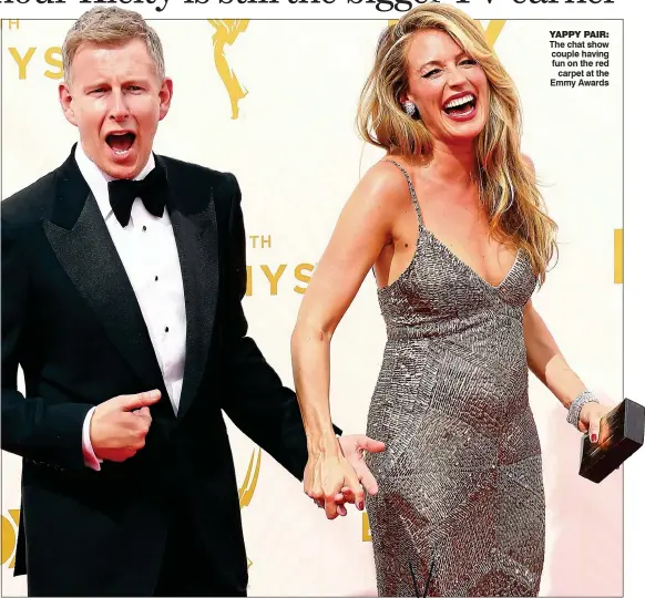  ?? ?? YAPPY PAir: The chat show couple having fun on the red carpet at the Emmy Awards