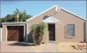  ??  ?? This three-bedroom cottage in a security complex in Ottery is for sale at R950 000.