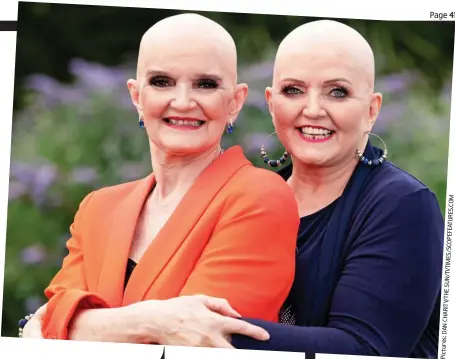  ??  ?? Close bond: Anne and Linda Nolan after cancer treatment
