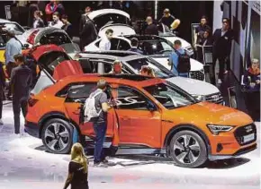  ??  ?? The Frankfurt Motor Show this year saw a significan­t rise in the number of plug-in hybrids and fully electric vehicles on display.