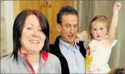  ?? Picture: Matthew Walker ?? Kirstey and Jim Beckett, with Lilly in 2010