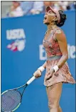  ?? KATHY WILLENS/ AP PHOTO ?? Venus Williams screams after the score of a game returned to deuce during the third set of Tuesday night’s U.S. Open quarterfin­al against Petra Kvitova in New York.