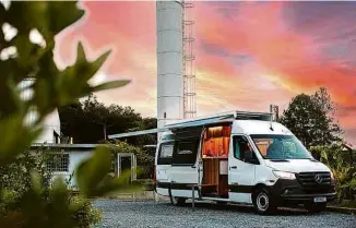  ?? Divulgação ?? Motorhome Rigel, da Estrella Mobil, é construído sobre a van Mercedes Sprinter