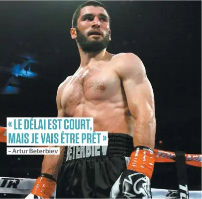  ?? PHOTO D’ARCHIVES ?? Artur Beterbiev devrait se battre le 15 décembre prochain en sous-carte du combat entre Saul « Canelo » Alvarez et Rocky Fielding.