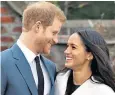  ??  ?? Prince Harry and Meghan Markle have asked guests to donate to charity