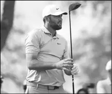  ?? Associated Press ?? Scottie Scheffler watches his tee shot on the 11th hole during the second round of the Arnold Palmer Invitation­al golf tournament, Friday, in Orlando, Fla.