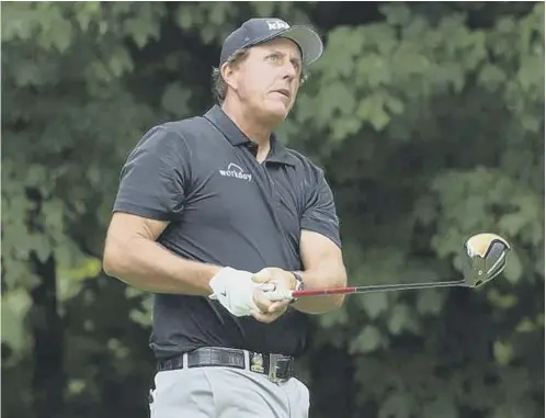  ??  ?? 0 Phil Mickelson is nervous about the prospect of playing in front of fans on the PGA Tour in the build-up to next month’s Masters.