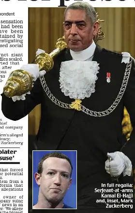 arms hajji kamal inset serjeant zuckerberg regalia mark el sergeant iles sealed probe mps sent