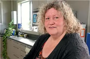  ?? JOHN HAWKINS/STUFF ?? Invercargi­ll Women’s Refuge services co-ordinator Cathy Robertson says a lack of housing in Invercargi­ll means some women are unable to leave abusive homes.