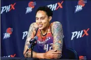  ?? MATT YORK/ ASSOCIATED PRESS ?? Phoenix Mercury center Brittney Griner, shown May 3, is working to help bring home other Americans detained in foreign countries.