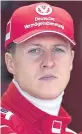  ?? ?? Seven-time F1 champion Michael Schumacher in 2000