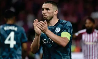  ?? ?? John McGinn said ‘there is a massive tinge of disappoint­ment’ after Aston Villa’s European exit. Photograph: Miloš Bičanski/Getty Images