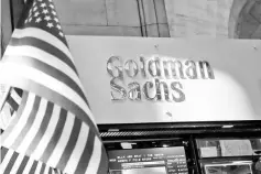  ?? Reuters photo ?? According to a report, Goldman Sachs Group Inc may face fines of up to US$9 billion in connection with the 1MDB scandal.