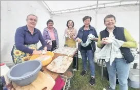  ?? (Pic Kaye English) ?? The ladies committee who catered so well for everyone at the Knockmourn­e Vintage Car & Tractor Run. They are, l-r: Hilda Tanner, Daphne Mills, Maisie Millar, Maureen Bryan and Jenny Hill.