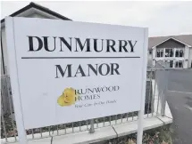  ??  ?? Dunmurry Manor care home in Belfast