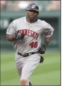  ?? (Special to the Democrat-Gazette) ?? Retired Major League player Torii Hunter “headlines” “Potluck and Poison Ivy” on Thursday at The Joint in North Little Rock.