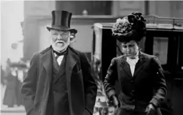  ?? Library of Congress ?? Andrew Carnegie and his wife Louise, pictured in 1910.