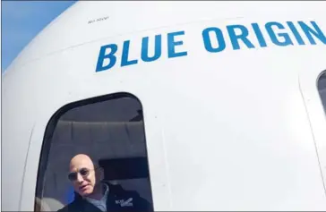  ?? NICK COTE/THE NEW YORK TIMES ?? Jeff Bezos, founder of Amazon and of the startup company Blue Origin, in Colorado Springs, Colorado, on April 5.