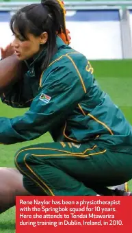 Life on tour with a Bok physio - PressReader
