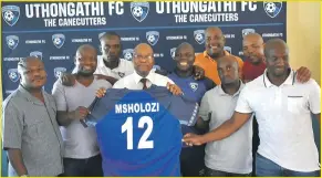  ?? ISITHOMBE NGU: MPHO KGOMO ?? UMNU Jacob Zuma namalungu othongathi FC.