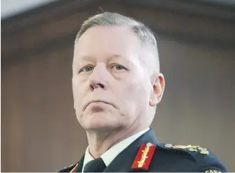  ??  ?? Chief of Defence Staff Gen. Jonathan Vance said security measures for the Canadian military in Iraq were being “considered, reassessed and modified as required on a daily basis.”