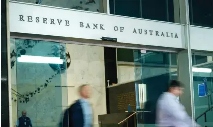  ?? Photograph: Mark Baker/AP ?? The Reserve Bank board, which meets on 6-7 May, will carefully assess the March inflation numbers but it’s hard to imagine a major change of tack on interest rates.