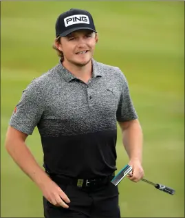  ??  ?? Eddie Pepperell enjoys his warm-up round at Close House