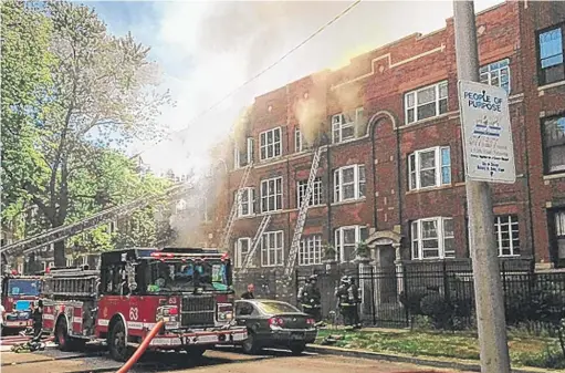  ?? CHICAGO FIRE MEDIAAFFAI­RS ?? A child died in a fire Sunday in the 1400 block of East 67th Place.