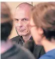  ?? FOTO: DPA ?? Gianis Varoufakis bei einem Auftritt in Berlin.