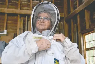  ?? ?? A retired physician, Brenda Kiessling has been caring for honeybees since the early 1970s.