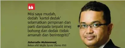 Menantu Hadi Dedah Lima Kartel Dedak Dalam Pas Pressreader