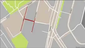  ?? MAPCREATOR/ÅU ?? FÖRSIKTIGT HÄR. Det gäller att se upp i trafiken i en del av Martinsbac­ken nästa vecka.