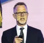  ??  ?? Goodyear ASEAN managing director Andy Cooper talks about the direction, strategy, and focus for the global tiremaker at its recent Philippine dealers’ convention.