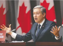  ?? ADRIAN WYLD / THE CANADIAN PRESS ?? Foreign Affairs Minister François-philippe Champagne says Ottawa is “looking into”
a bid to install X-ray scanners by a controvers­ial state-owned Chinese company.