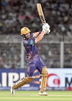  ?? ?? Salt and Narine smashed boundaries at will as Knight Riders amassed record total at the Eden Gardens.