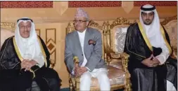  ??  ?? السفير خالد المغامس والسفير النيبالي مادهوبان باوديل