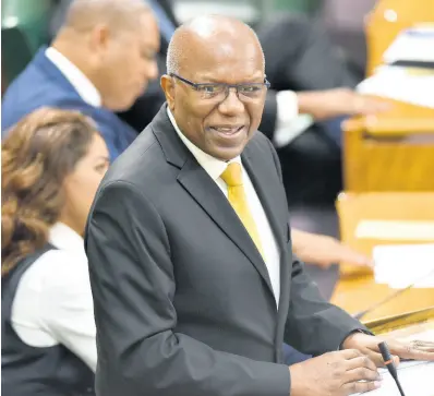  ?? KENYON HEMANS/PHOTOGRAPH­ER ?? Opposition Spokespers­on on Health and Wellness Dr Morais Guy during his contributi­on to the Sectoral Debate on Tuesday.