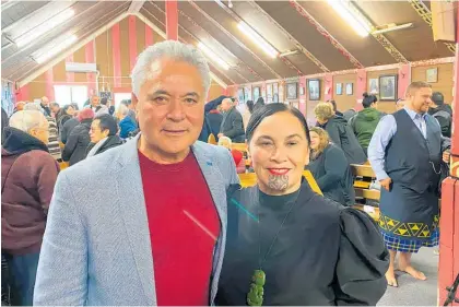  ?? Photo / Supplied ?? John Tamihere with fellow Maori Party co-leader Debbie Ngarewa-packer.