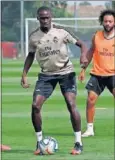  ??  ?? Mendy, en un entrenamie­nto.