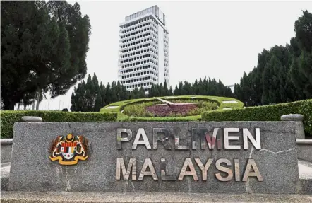  ??  ?? Weeks away: The 14th Parliament will have its first sitting on July 16 in Kuala Lumpur during which the swearing-in ceremony of the Cabinet ministers will be held. — Bernama
