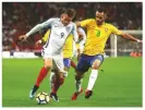  ??  ?? Tip...Brazil drew 0-0 with England in November