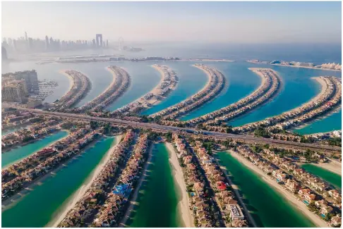  ?? Photo: Handout
The Palm Jumeirah in Dubai, where luxury home prices surged by 44 per cent last year, the most globally, compared with the 1.3 per cent decline in Hong Kong. ??