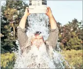  ??  ?? Millions may have taken part in the ALS (amyotrophi­c lateral sclerosis) ice bucket challenge yet few donationed.