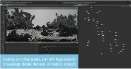  ??  ?? Creating controlled scenes, even with huge amounts of seemingly chaotic elements, is Houdini’s strength