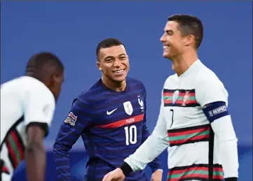  ?? (Photo AFP) ?? Après le - du Stade de France en octobre dernier, la France et le Portugal se retrouvent, ce soir, à Lisbonne.