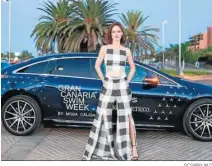  ?? GCSWBY M C ?? La ‘top model’ Coco Rocha en Maspalomas.