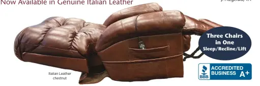  ??  ?? Italian Leather chestnut