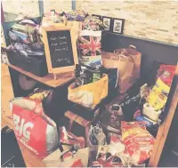  ??  ?? Two Cents Pizza in Ormskirk has been collecting for food banks in West Lancashire